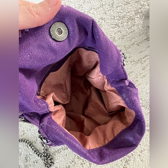 ❌SOLD❌ Stella McCartney Purple Chain-Trimmed Women's Bag EUC - Picture 6 of 9